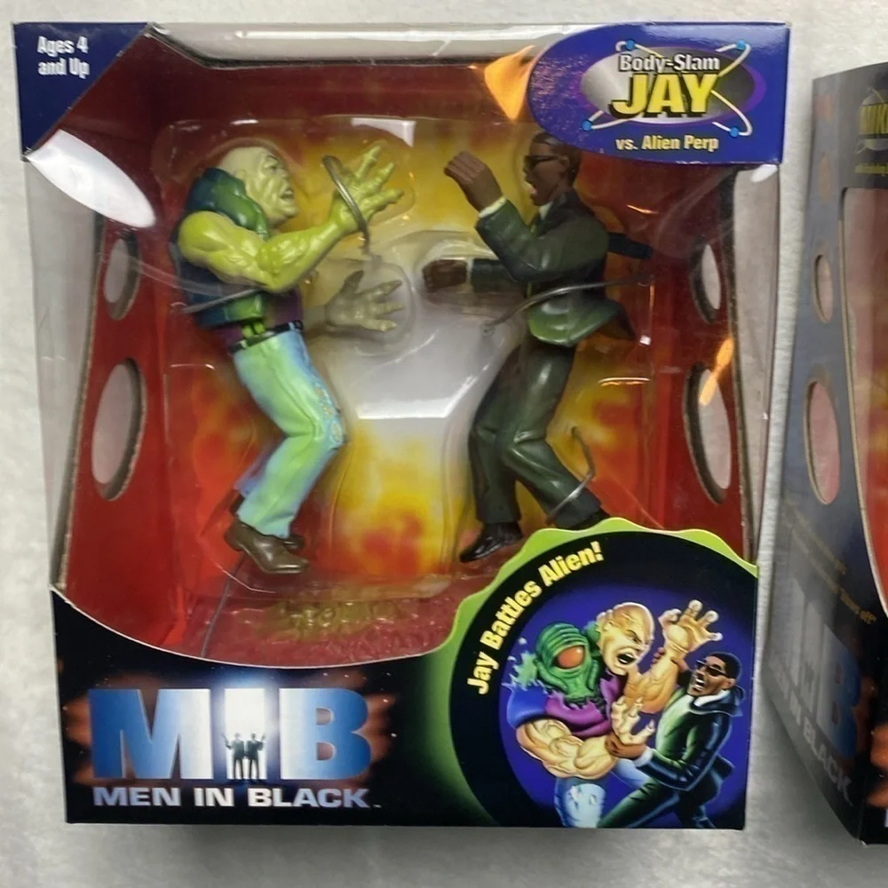 Men in Black MIB Body Slam Jay vs Alien Perp & Mikey Exp.Body Vintage